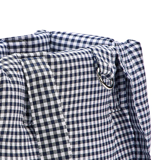 Sac de transport vichy bleu marine