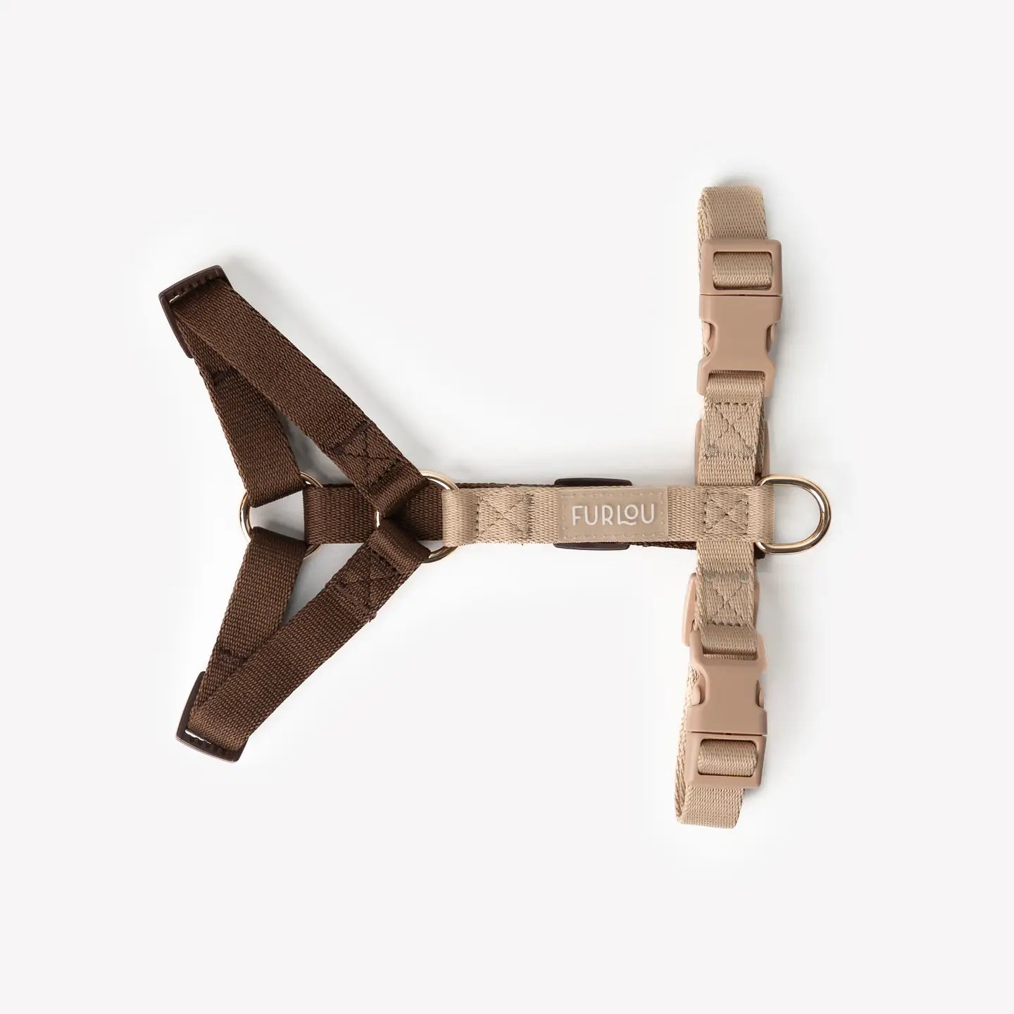 Harnais marron et beige