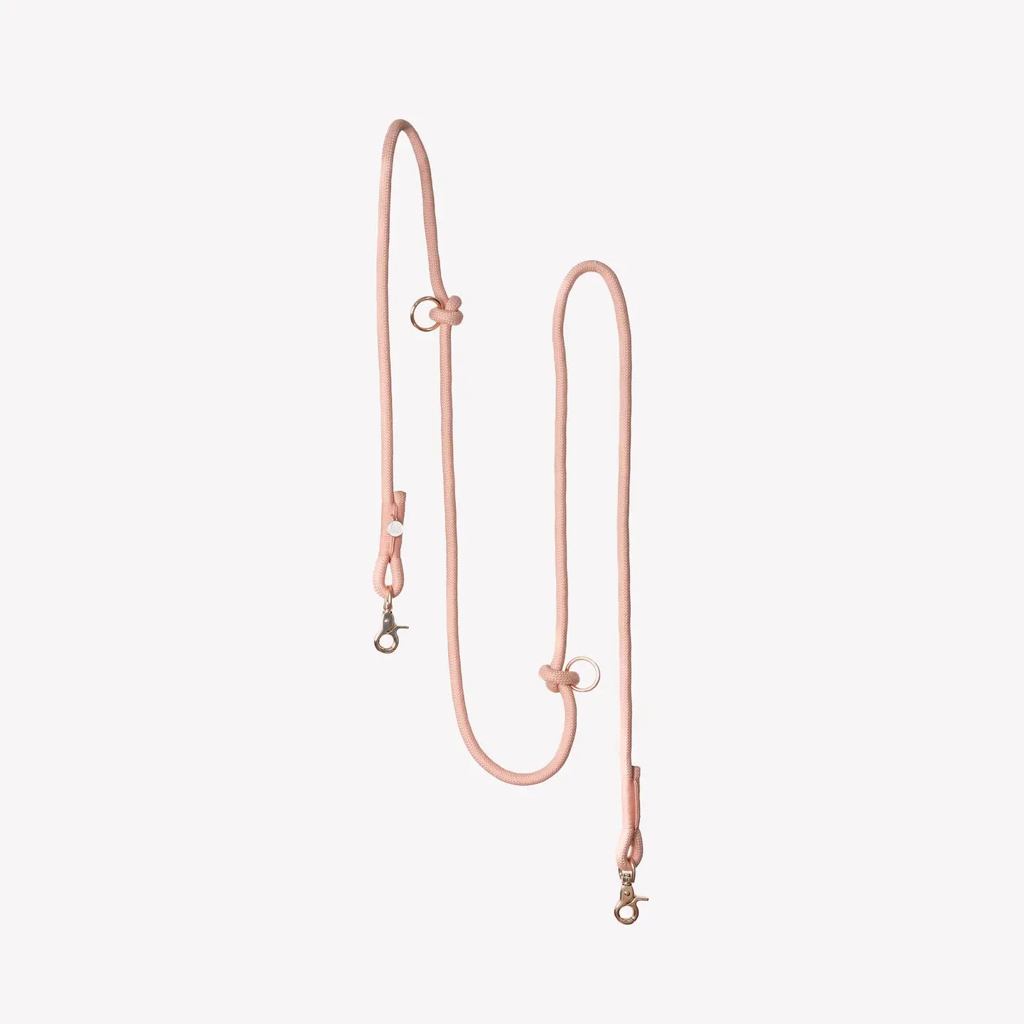 Laisse mains-libres rose poudré