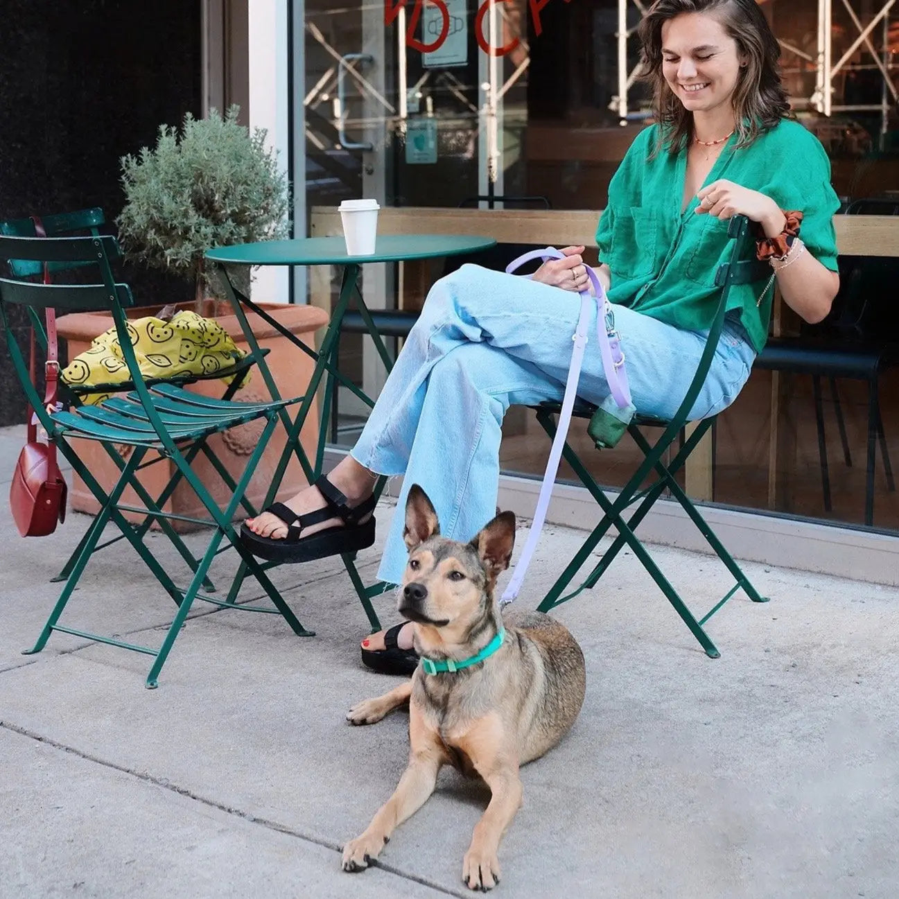 Collier imperméable vert - Frankie et Suzie