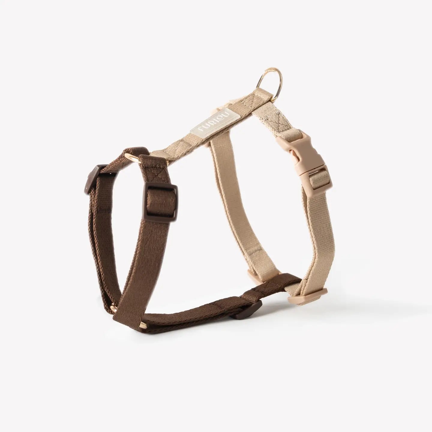 Harnais marron et beige