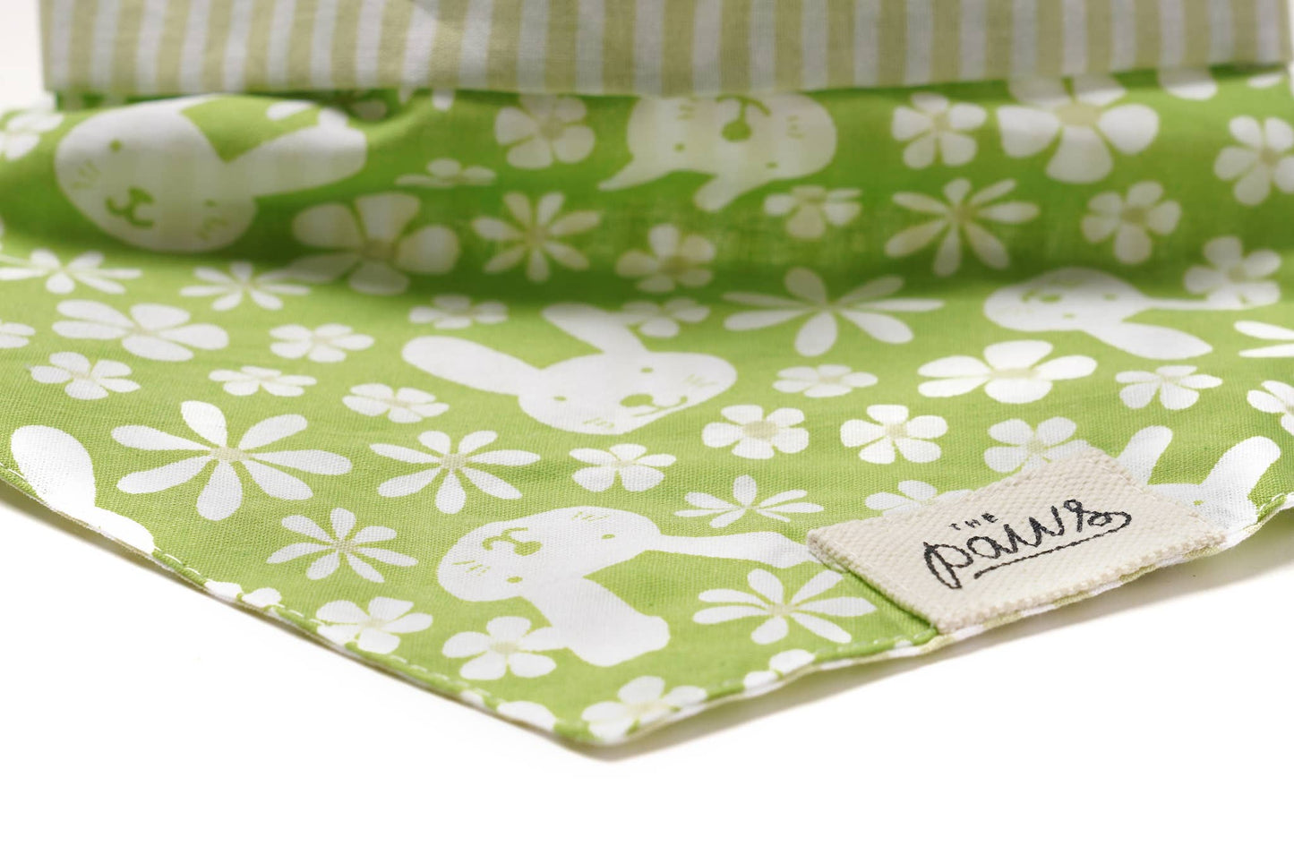 Bandana vert floral - Frankie et Suzie