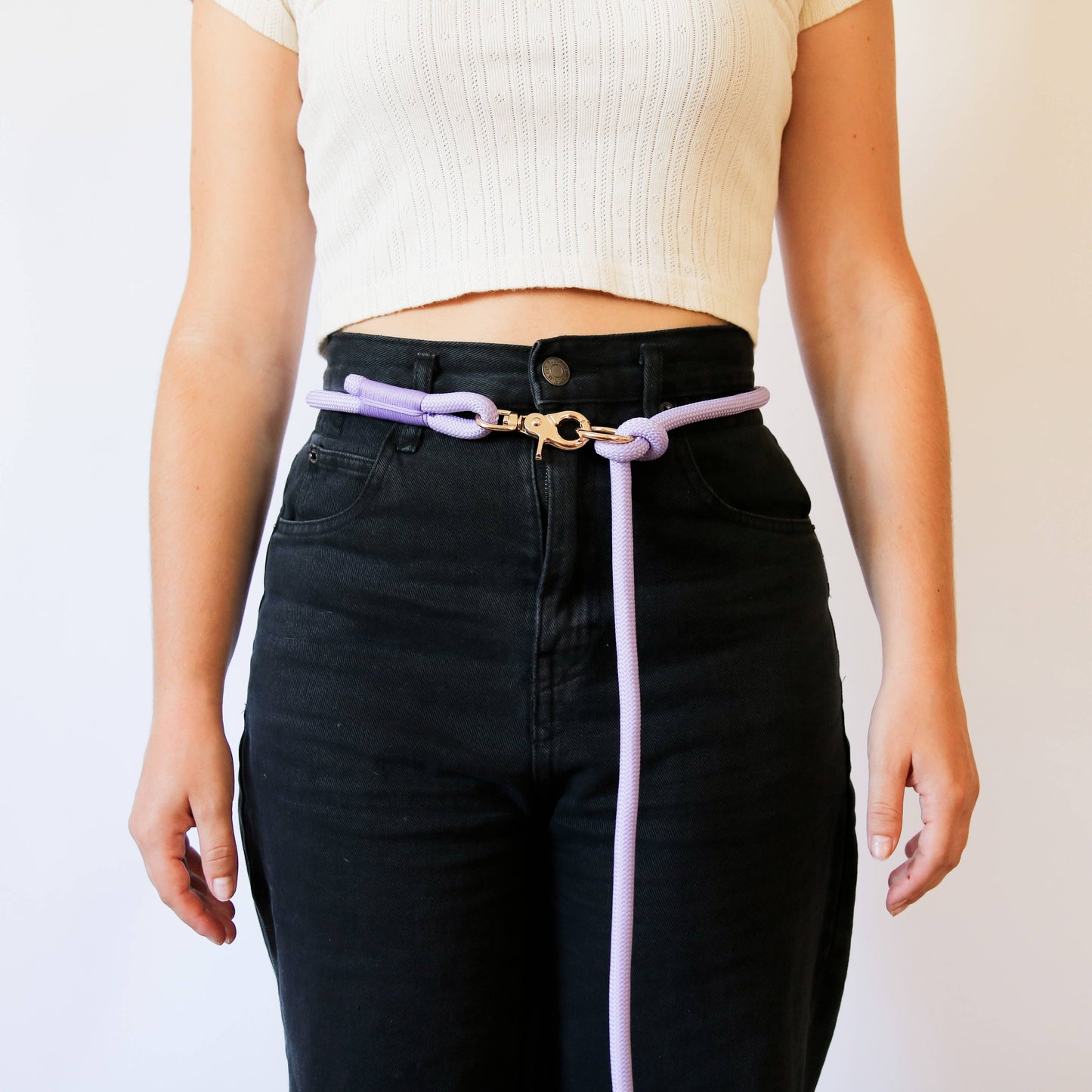 Laisse mains-libres lavande - Frankie et Suzie