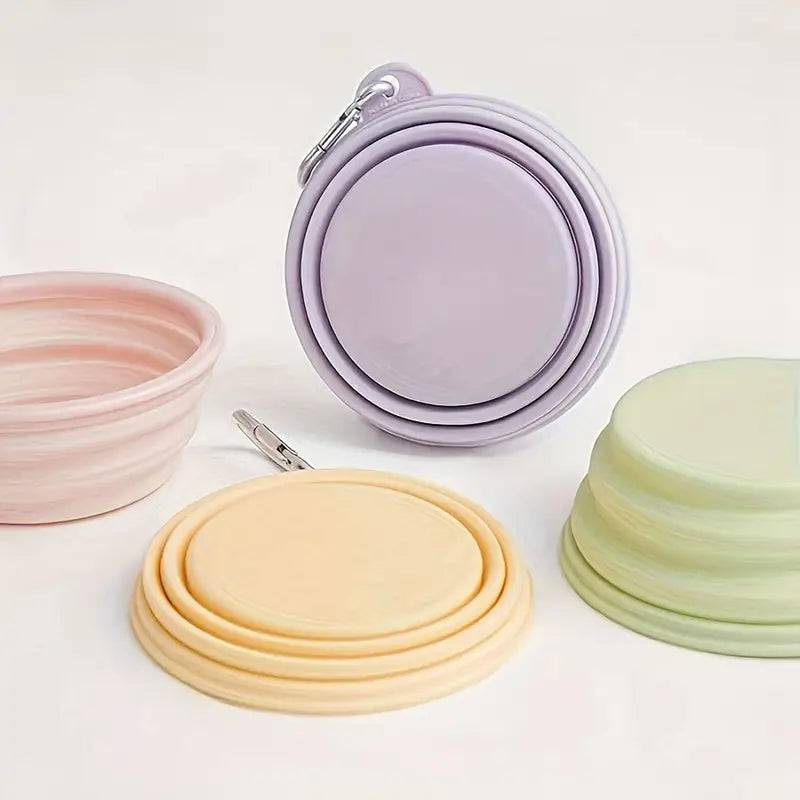 Gamelle de voyage pliable vert d'eau