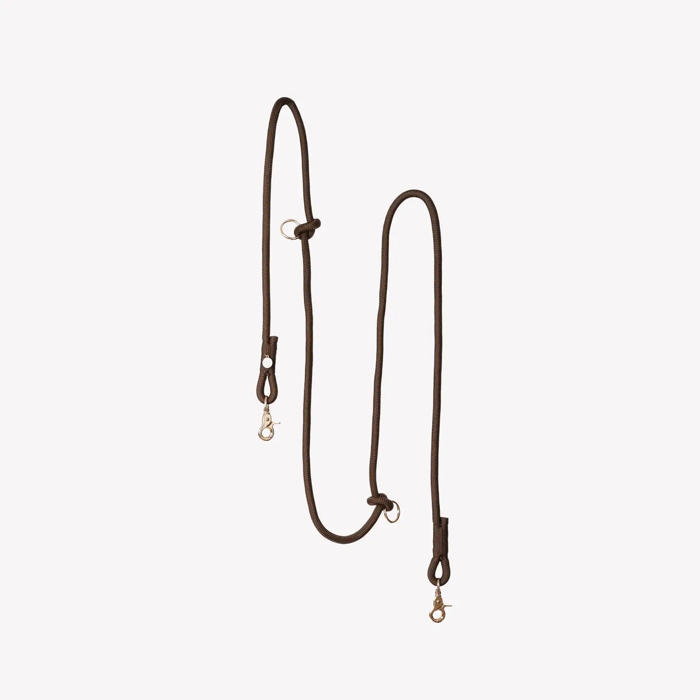 Laisse mains-libres marron