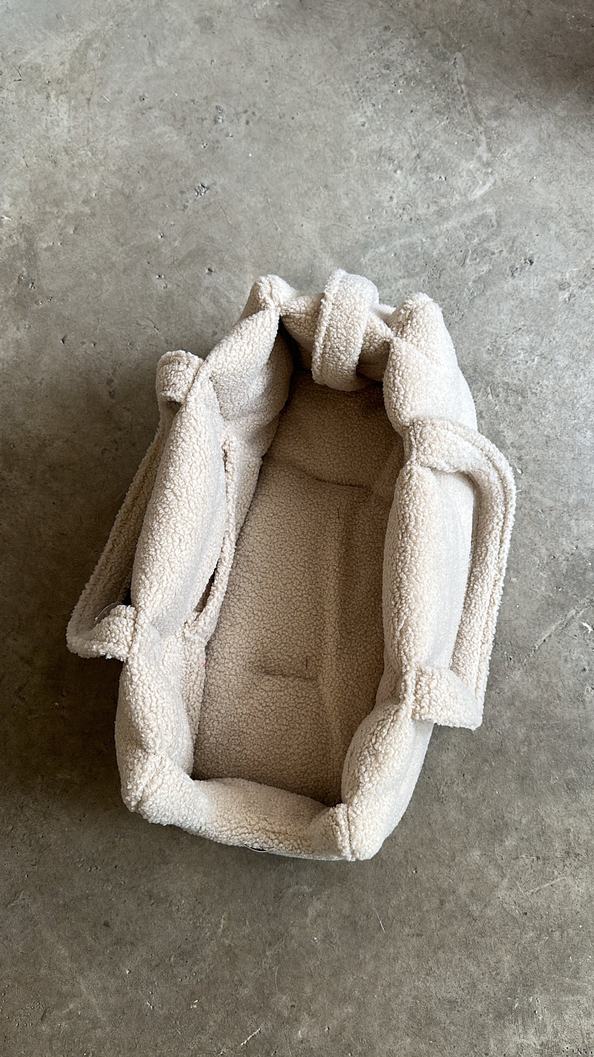 Sac de transport moumoute beige