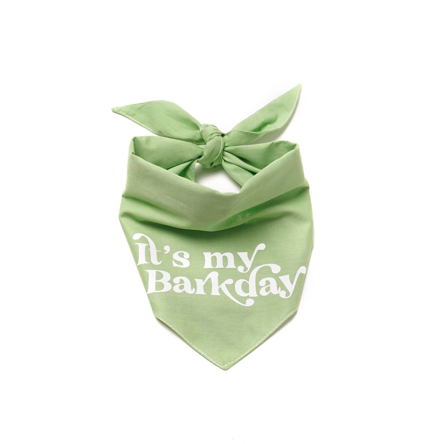 Bandana Barkday Green - Frankie et Suzie