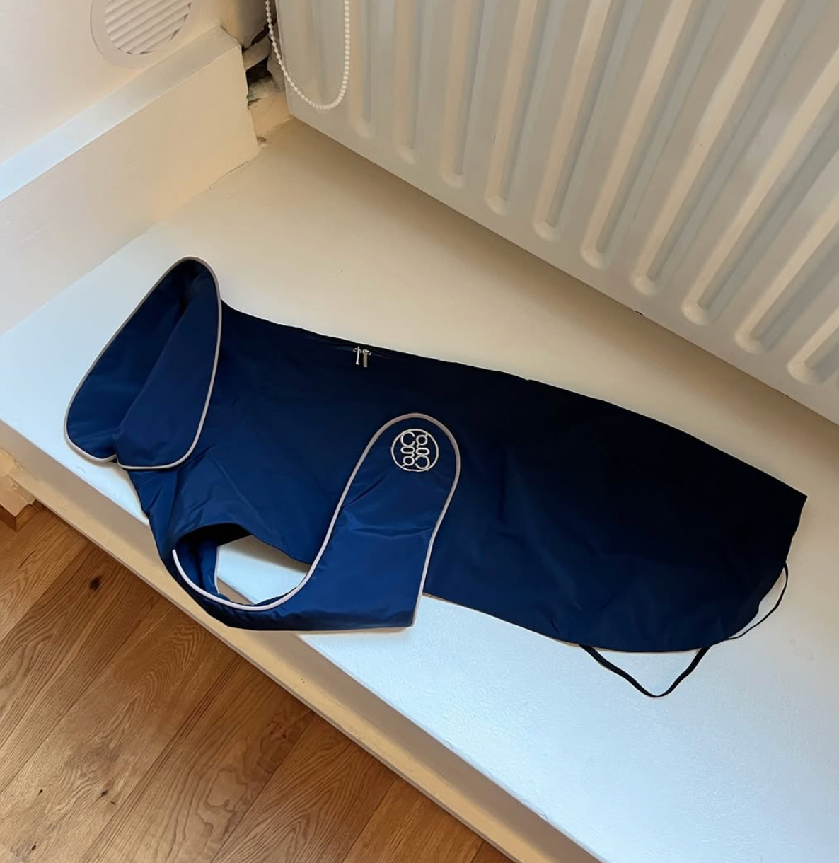 Imperméable bleu navy