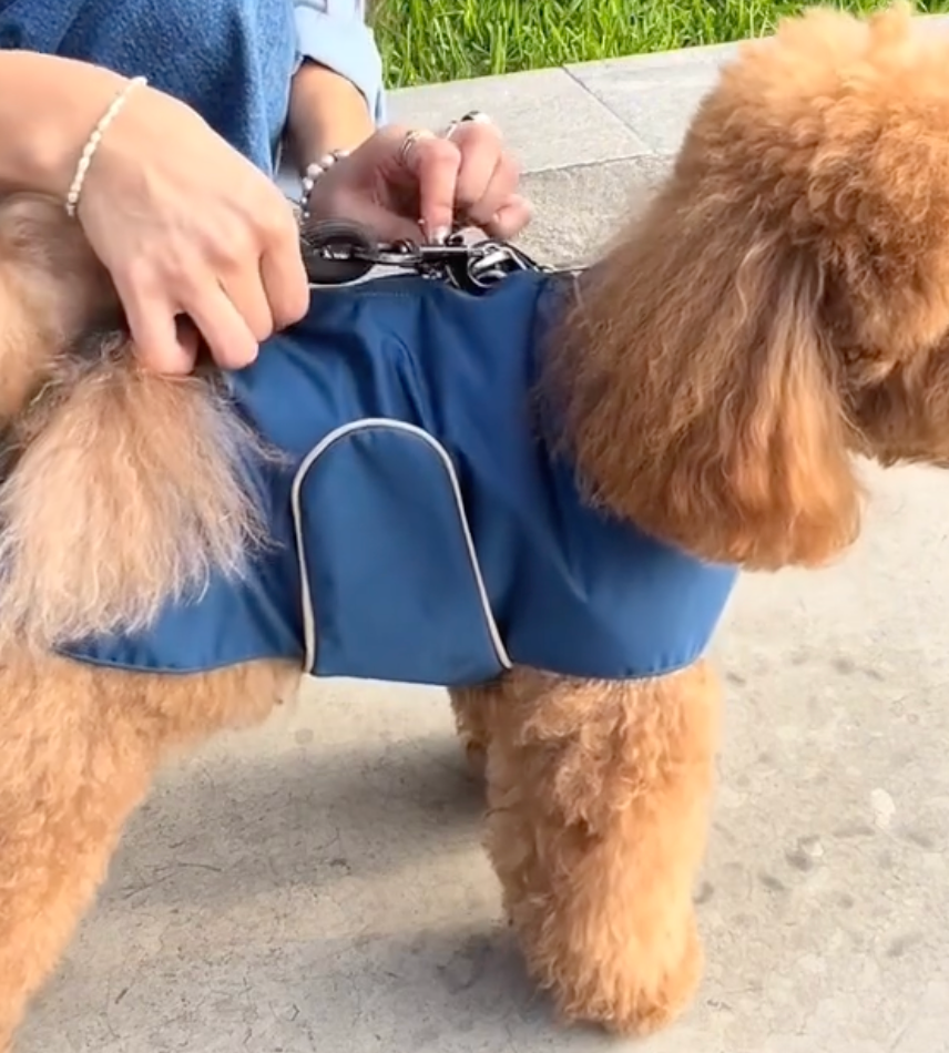 Imperméable bleu navy
