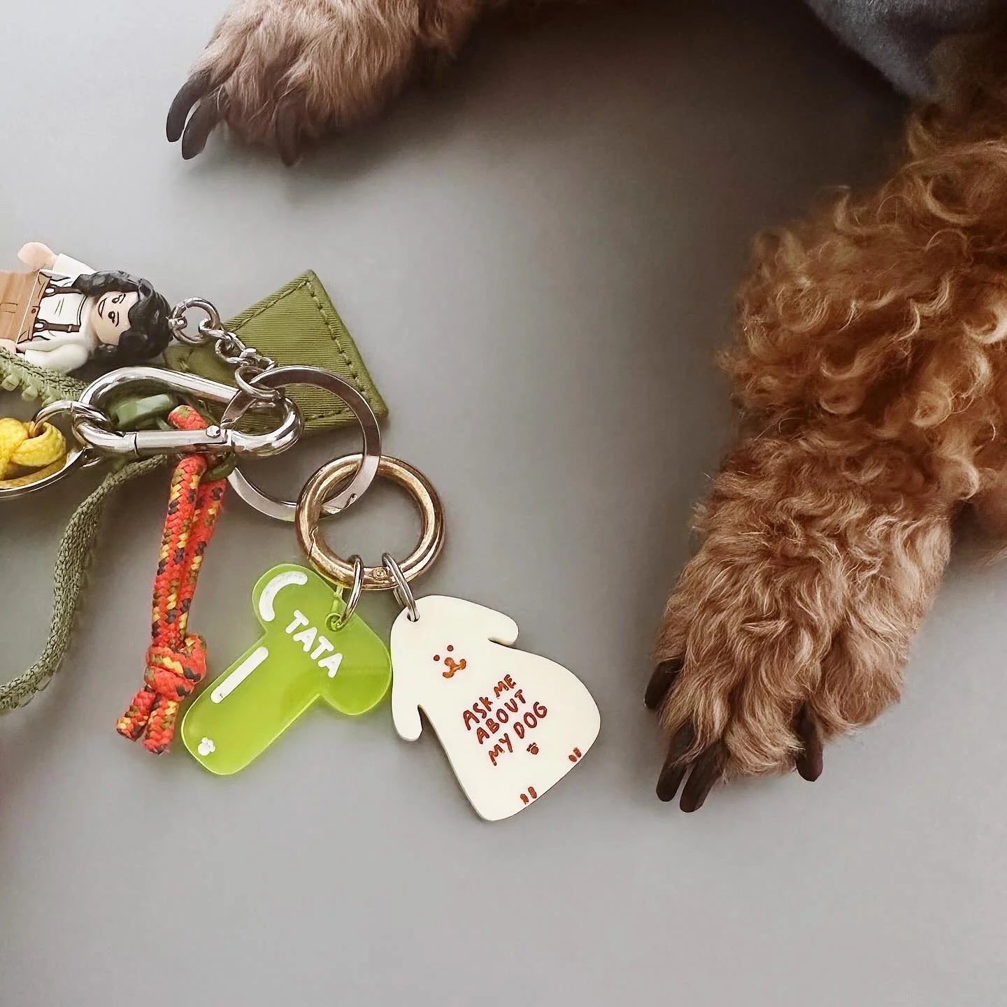Médaille Ask me about my dog - Frankie et Suzie
