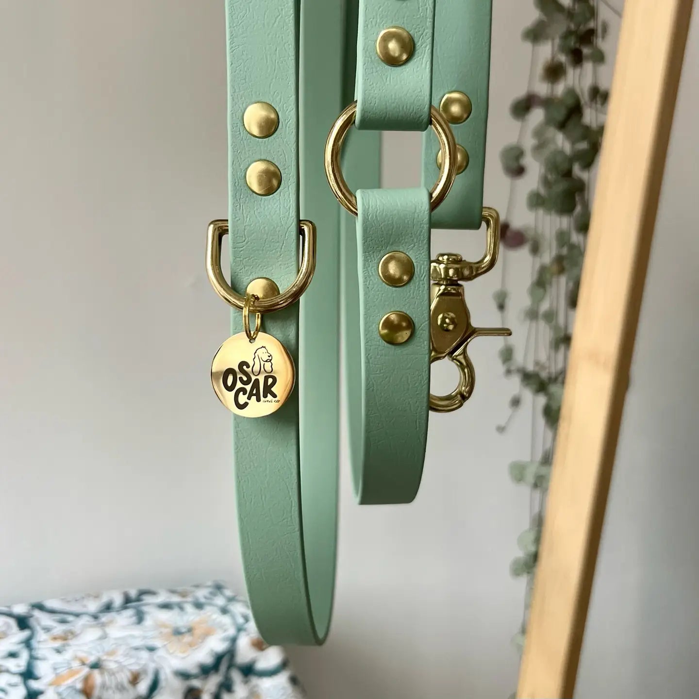 Laisse multi-positions imperméable Sauge