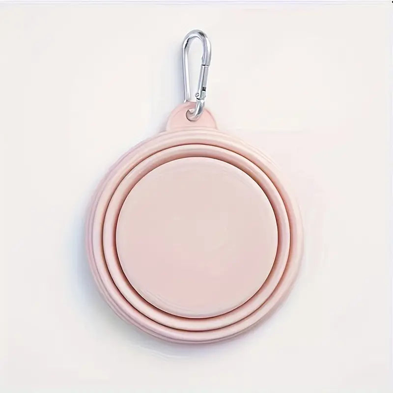 Gamelle de voyage pliable rose