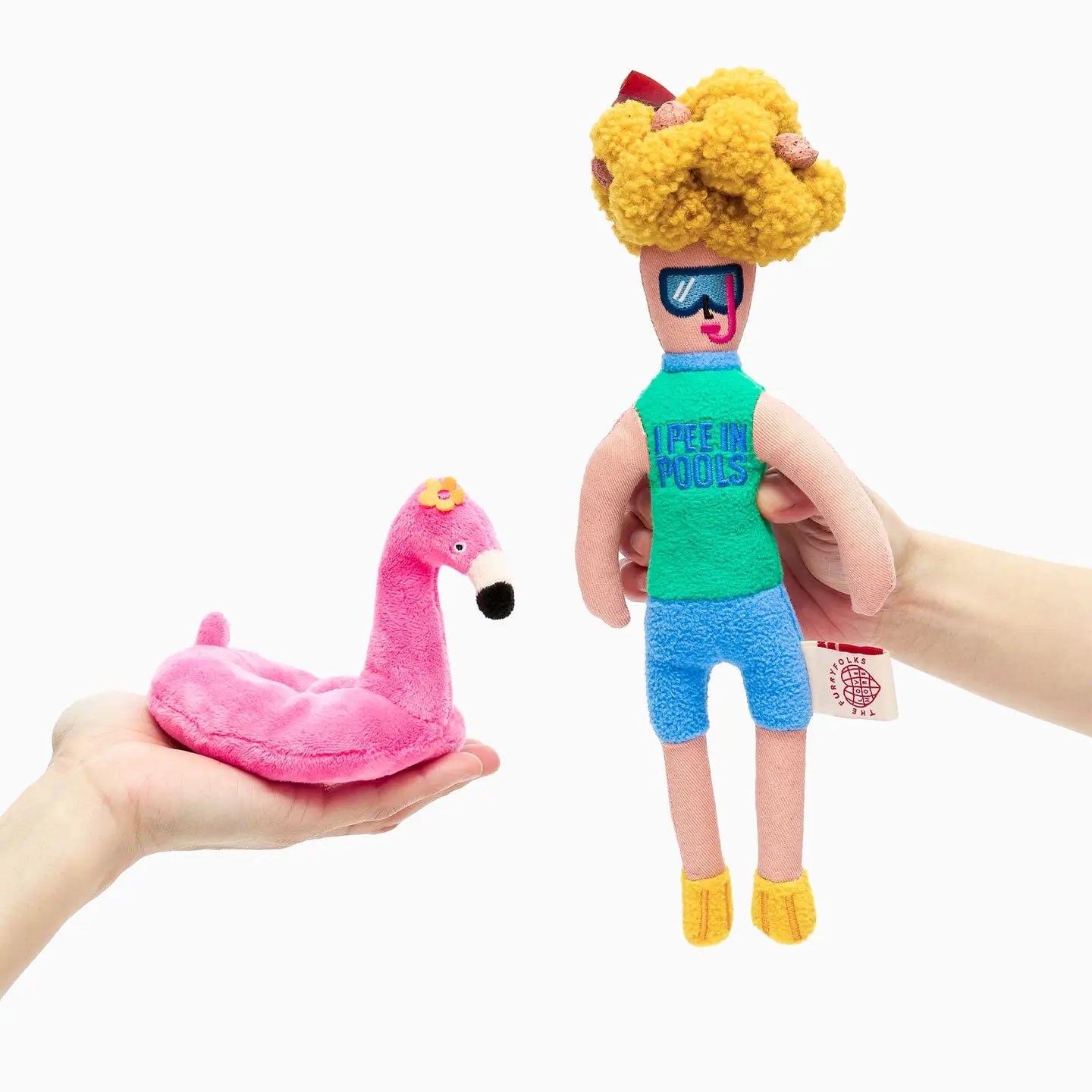 Jouet de fouille flamand rose