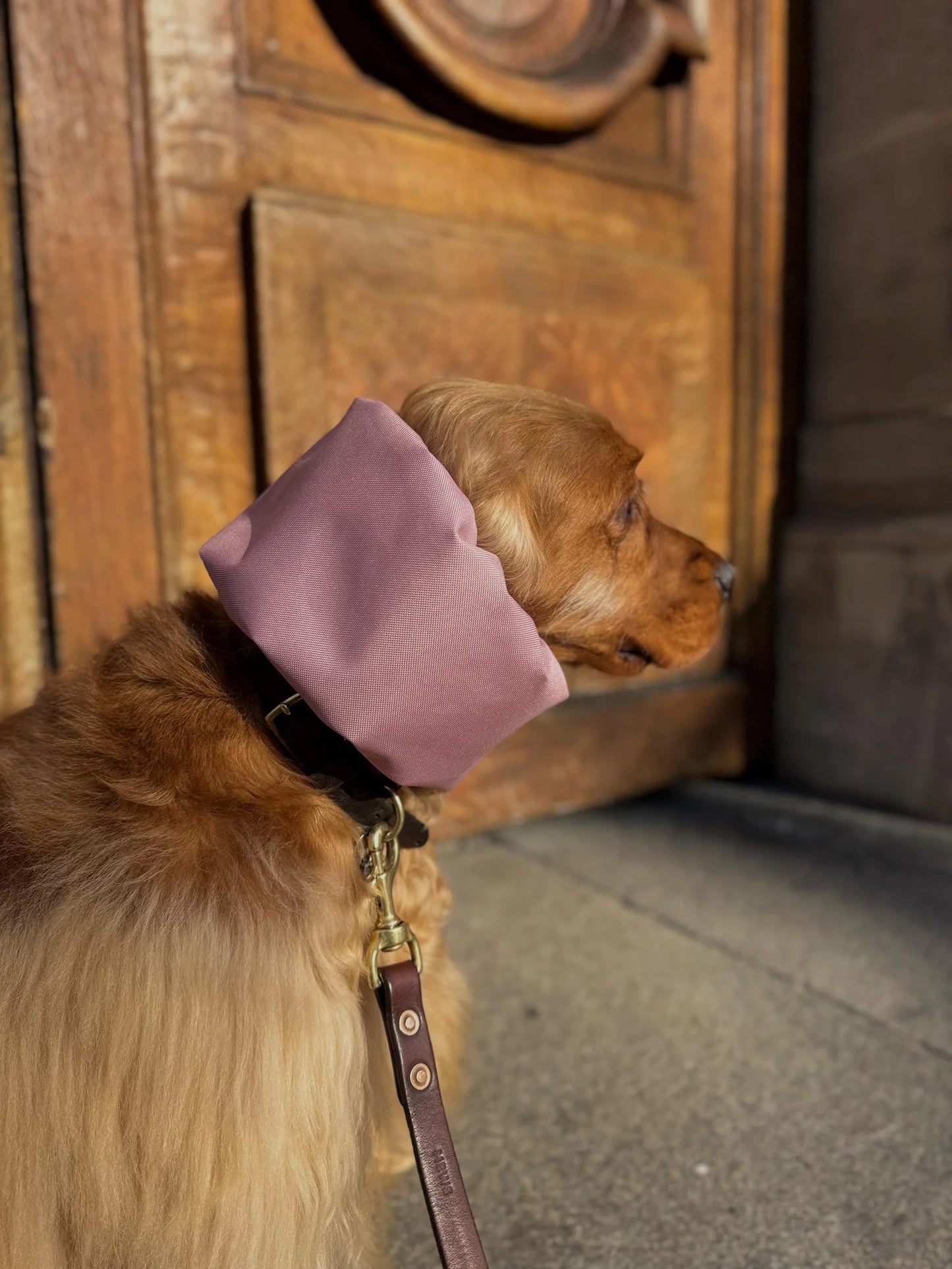 Snood imperméable rose