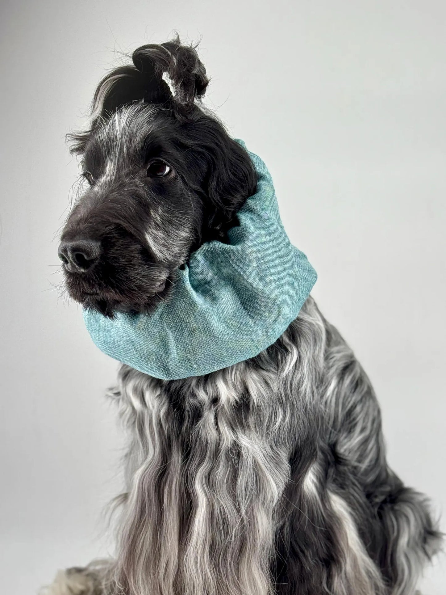 Snood vert en lin