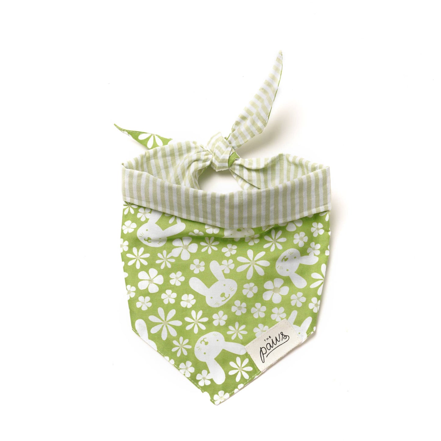Bandana vert floral - Frankie et Suzie