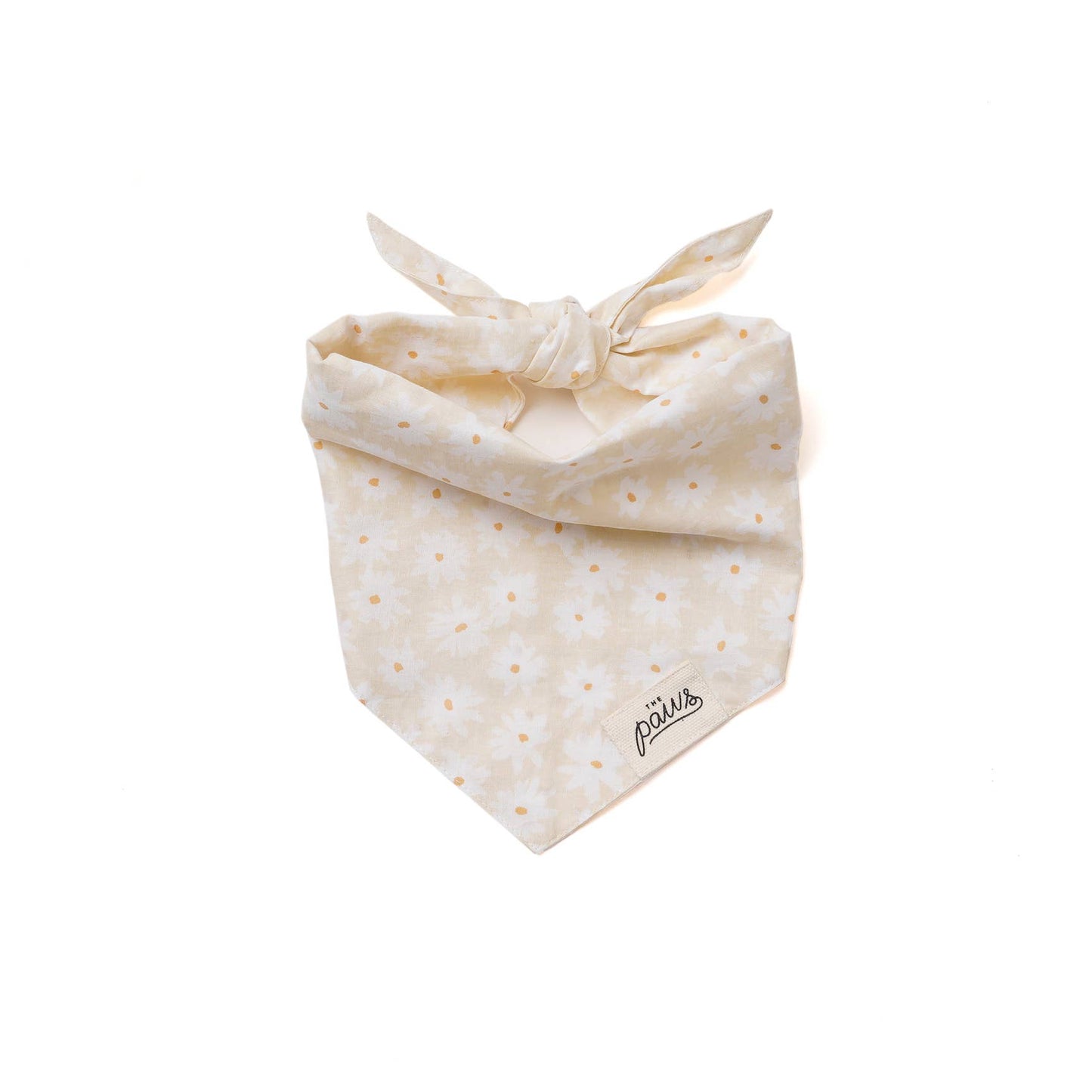 Bandana à fleurs beige - Frankie et Suzie
