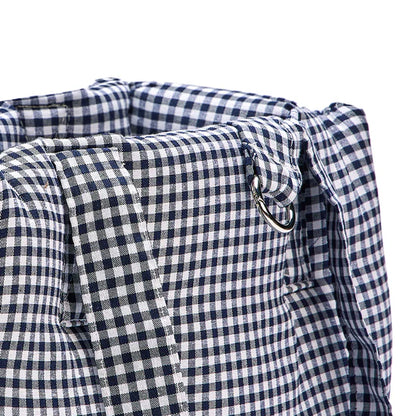 Sac de transport vichy bleu marine