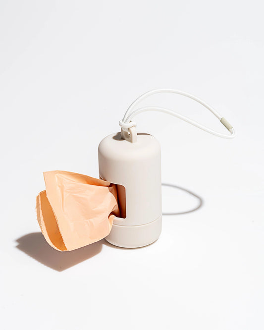 Distributeur de sacs à crottes blanc