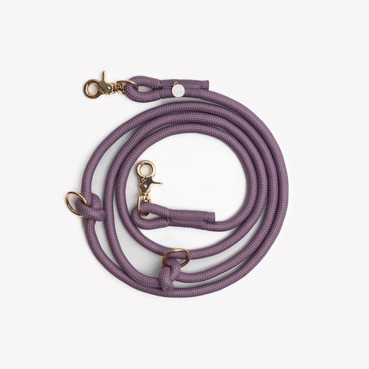 Laisse mains-libres lilas