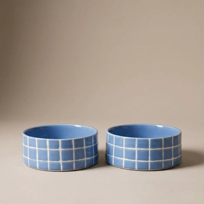 Gamelle en céramique bleu