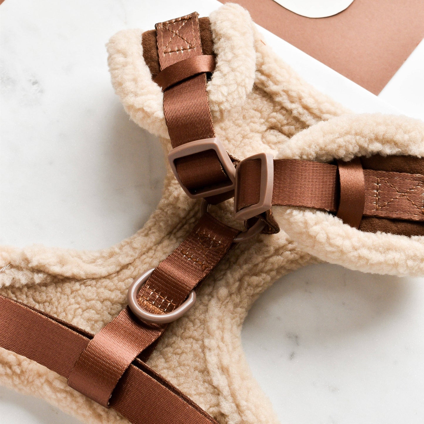 Harnais Aviator marron et beige