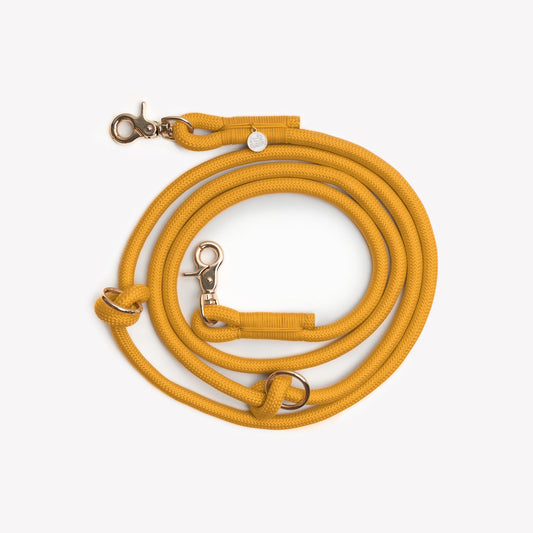 Laisse mains-libres jaune
