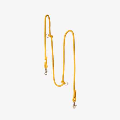 Laisse mains-libres jaune