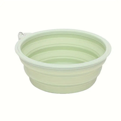 Gamelle de voyage pliable vert d'eau