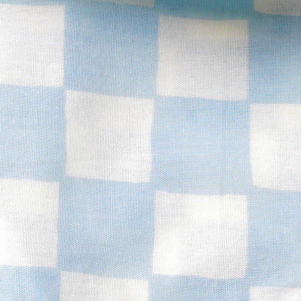 Bandana à carreaux bleu et blanc