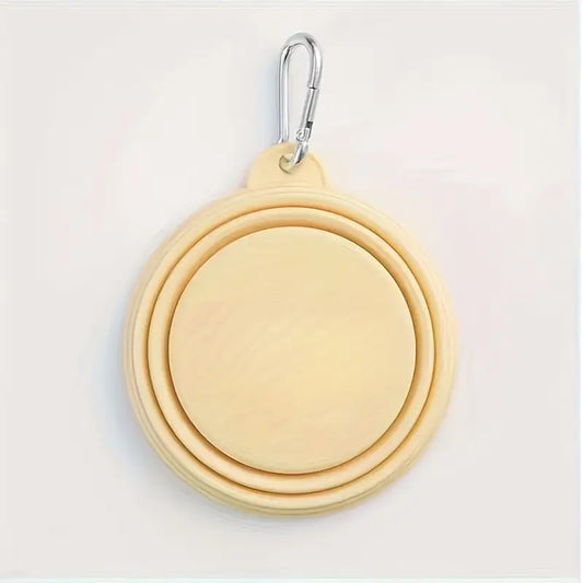 Gamelle de voyage pliable jaune