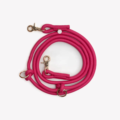 Laisse mains-libres magenta