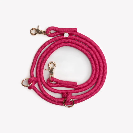 Laisse mains-libres magenta