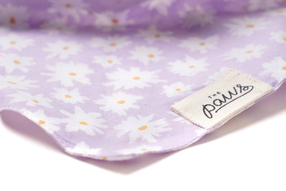 Bandana à fleurs lilas