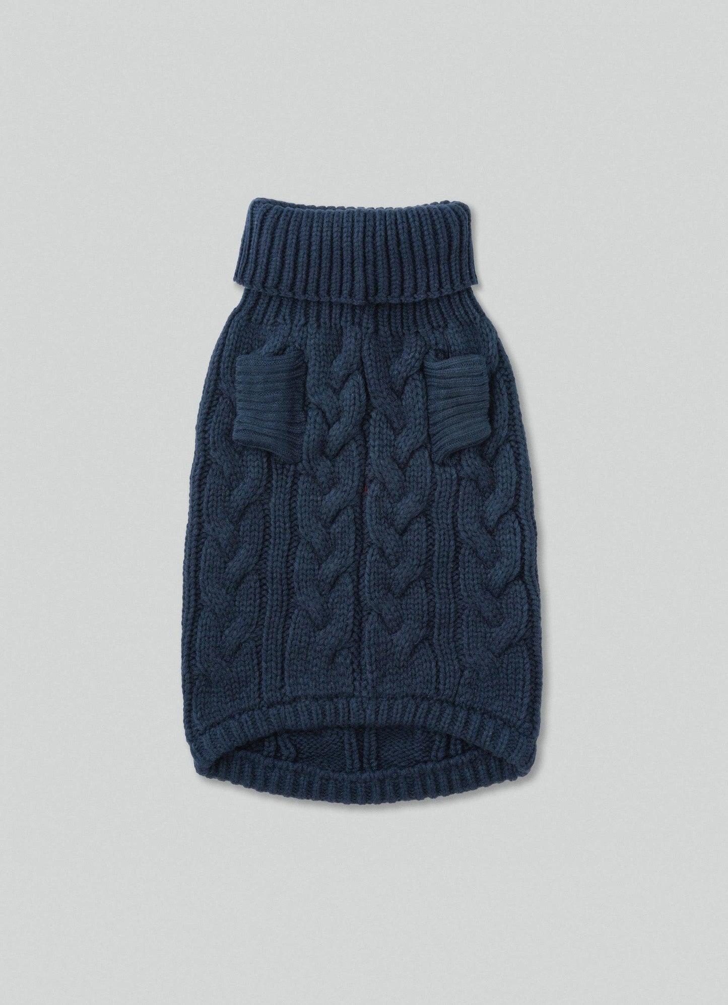 Pull en maille torsadée navy