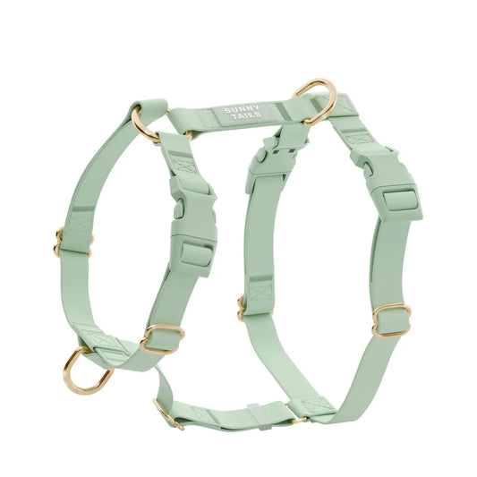 Harnais imperméable vert pastel