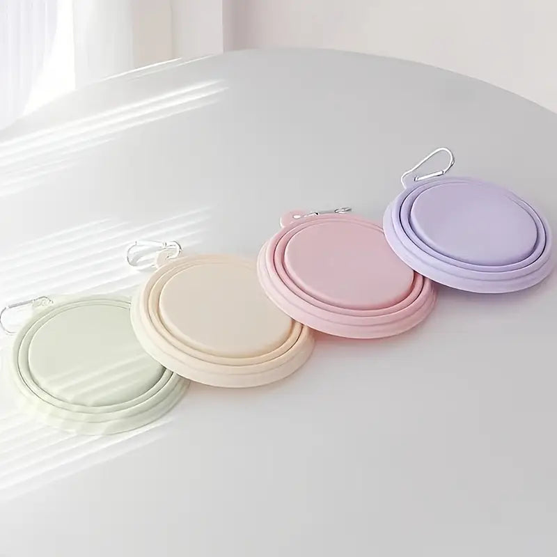 Gamelle de voyage pliable rose
