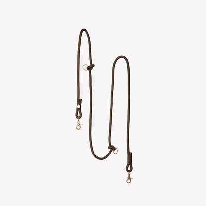 Laisse mains-libres marron