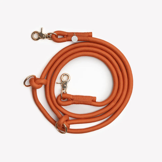 Laisse mains-libres terracotta