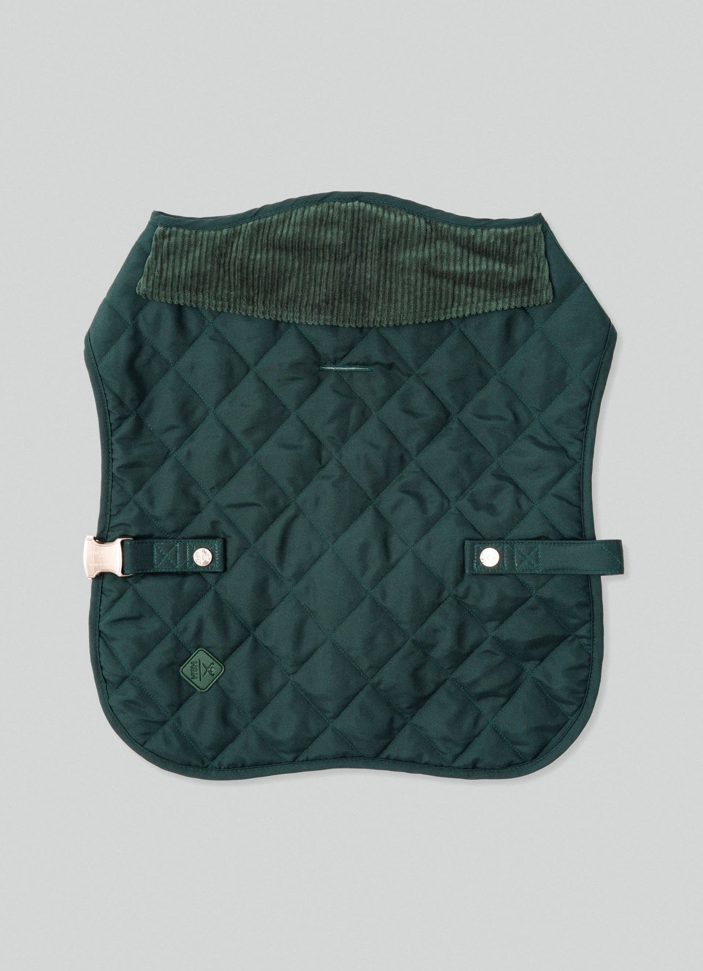 Veste matelassée pour chien Hackett x Hugo Hudson, vert forêt: S35