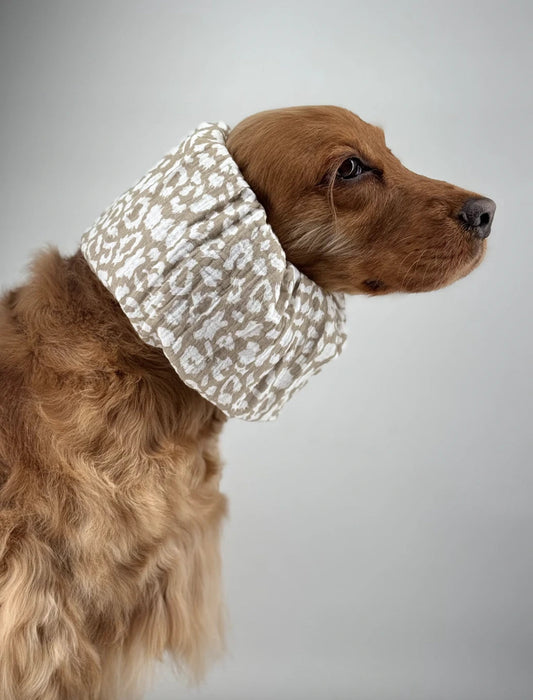 Snood léopard beige
