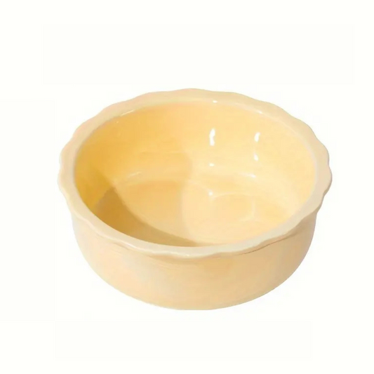 Gamelle céramique jaune pastel