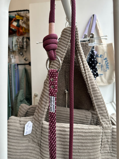 Laisse cherry bordeaux