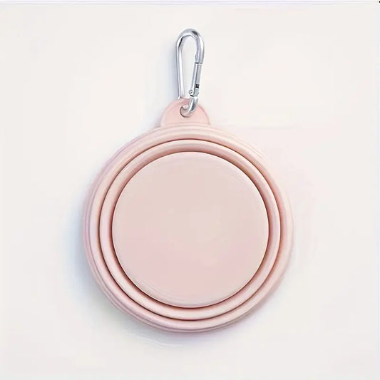 Gamelle de voyage pliable rose