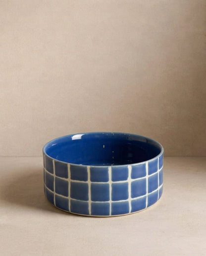 Gamelle en céramique bleu