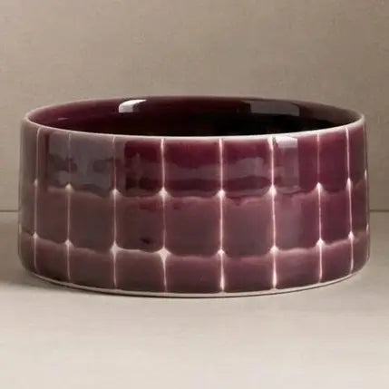 Gamelle en céramique bordeaux
