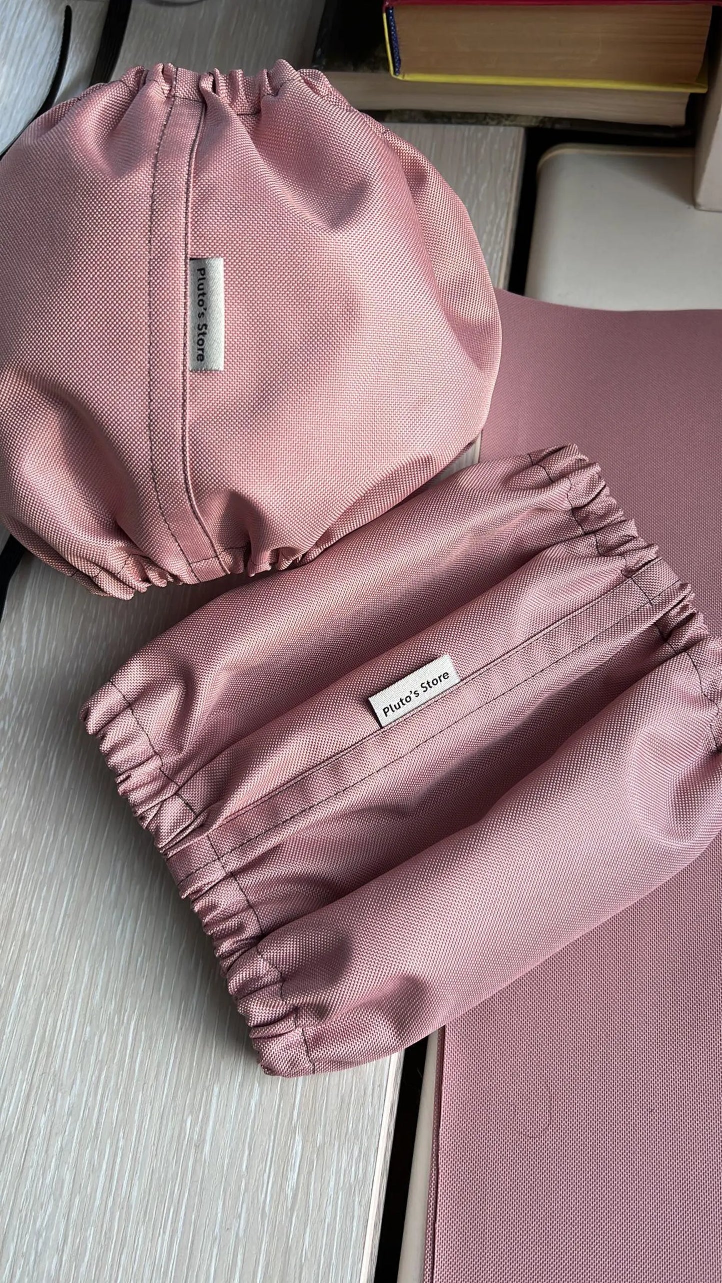 Snood imperméable rose