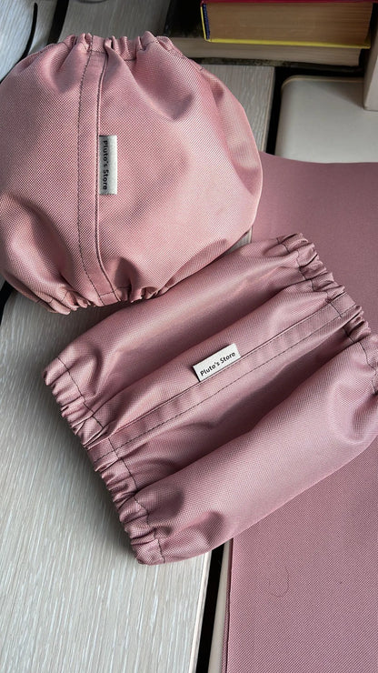 Snood imperméable rose