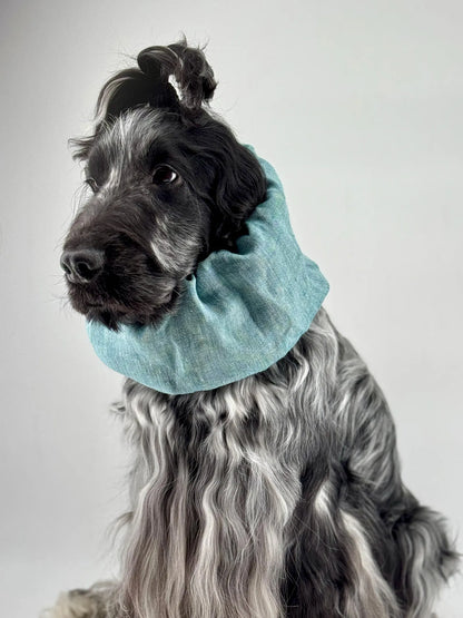 Snood vert en lin