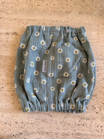 Snood à fleurs en gaz de coton